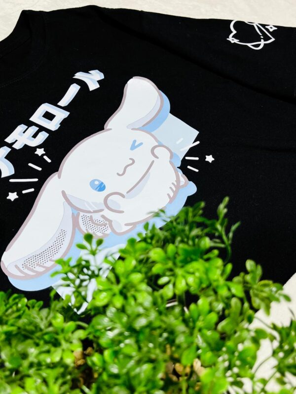 Cinnamoroll | Croptop Oversize negro | Sanrio