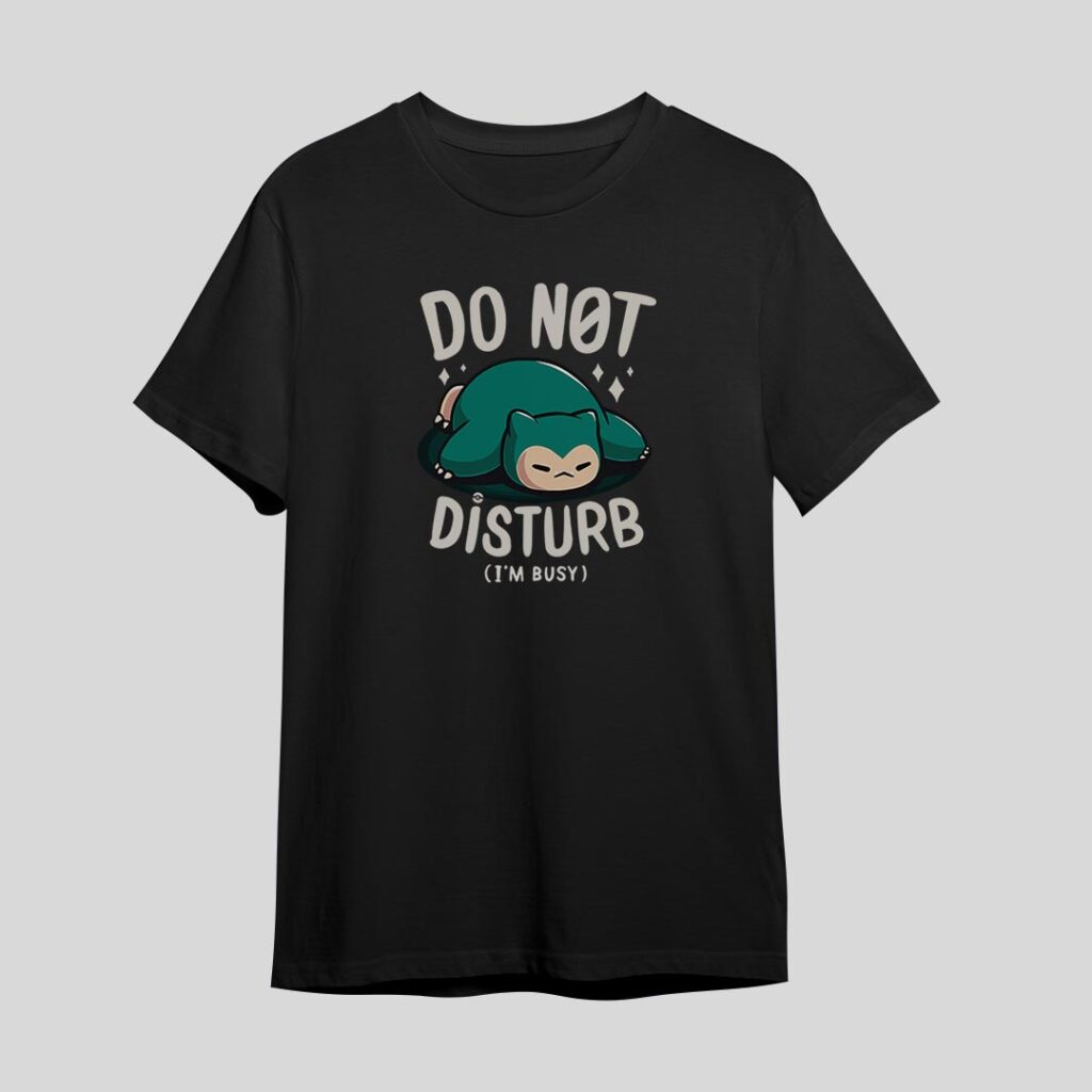 Snorlax | Camiseta negra | Pokemon