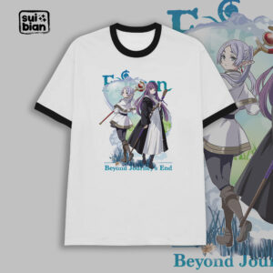 Frieren beyond journey's end | Camiseta borde negro