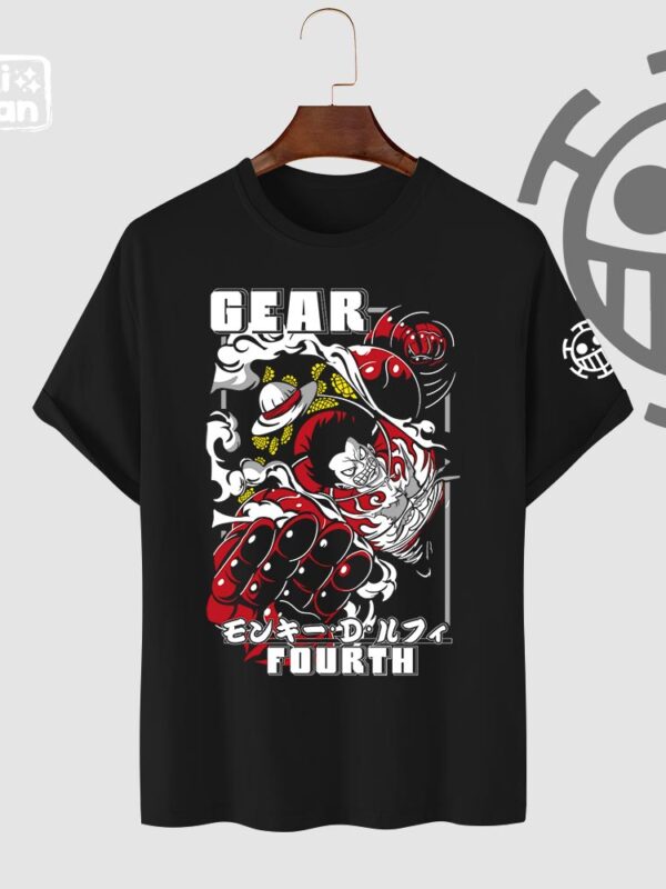 Gear Fourth | Camiseta negra | One Piece