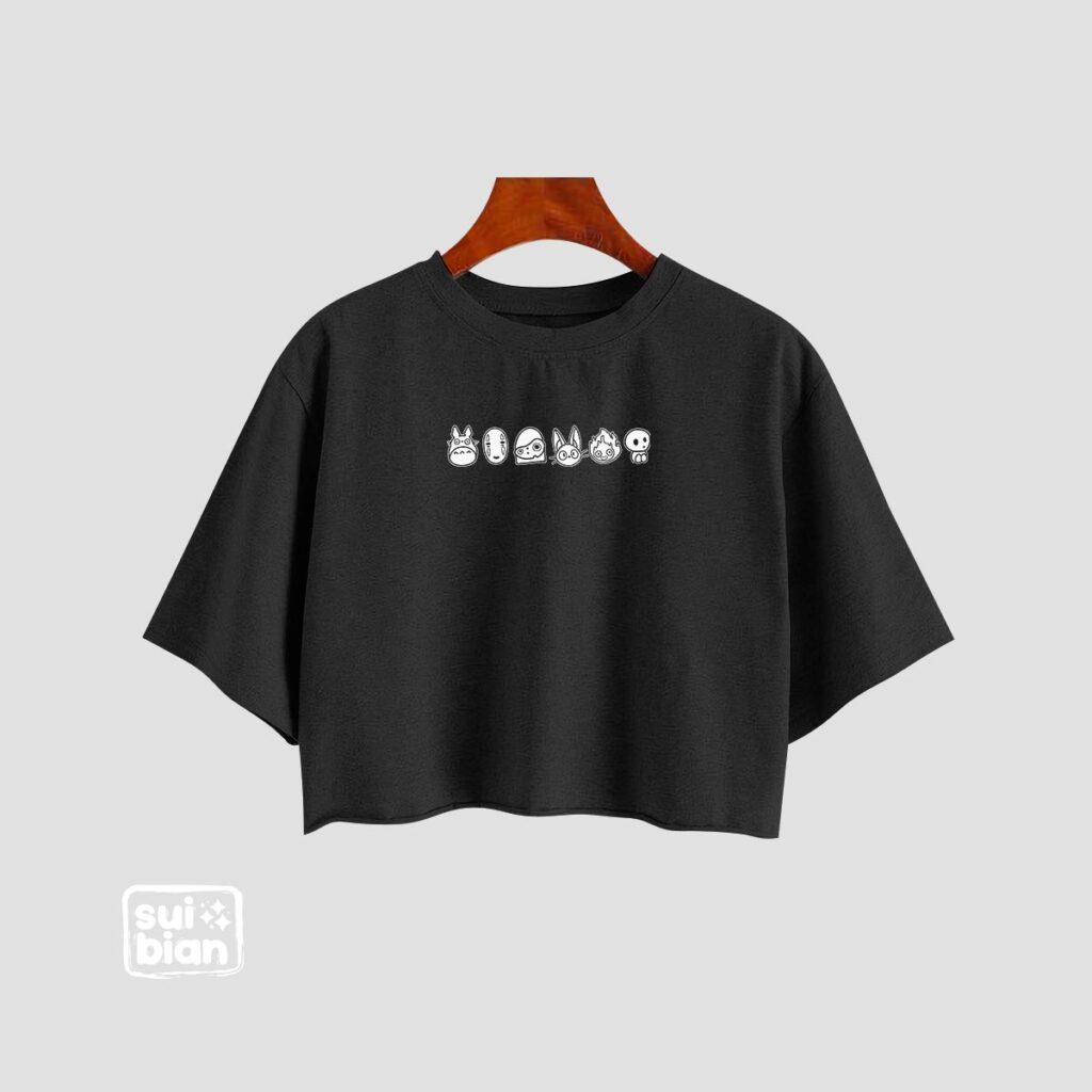 Ghibli faces | Croptop oversize | Ghibli - Imagen 2