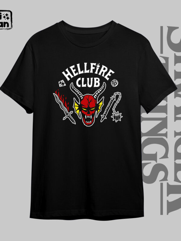 Hellfire Club | Camiseta negra | Stranger Things