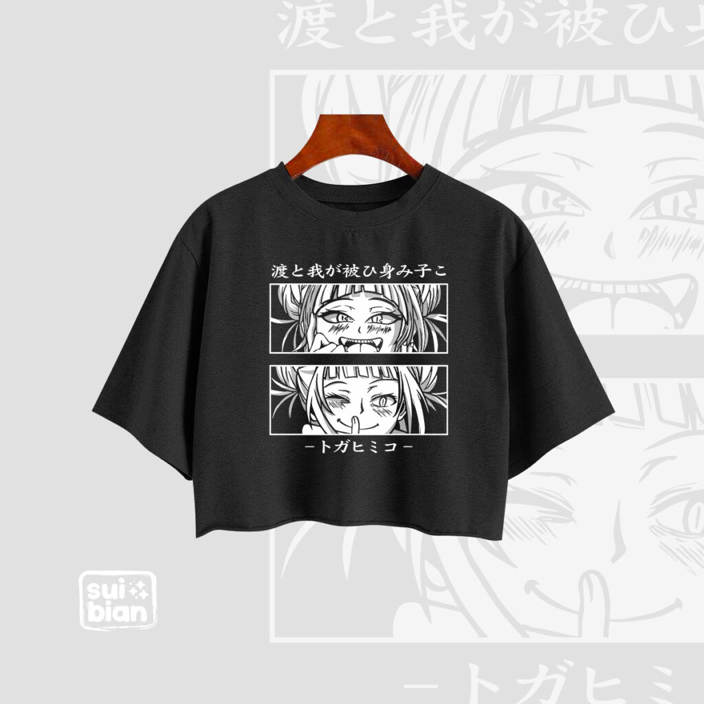 Himiko Toga moods | Croptop negro | Boku no hero academia