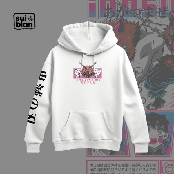 Inosuke | Hoodie N/B | Kimetsu no Yaiba - Imagen 4
