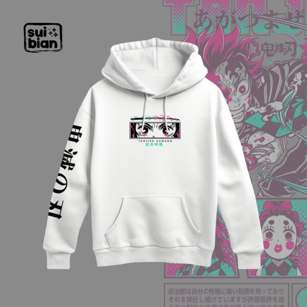 Tanjiro | Hoodie N/B | Kimetsu no Yaiba - Imagen 2