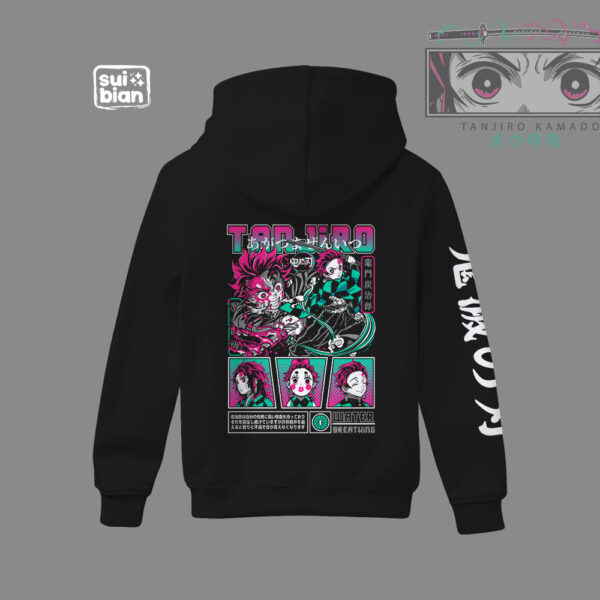 Tanjiro | Hoodie N/B | Kimetsu no Yaiba - Imagen 3