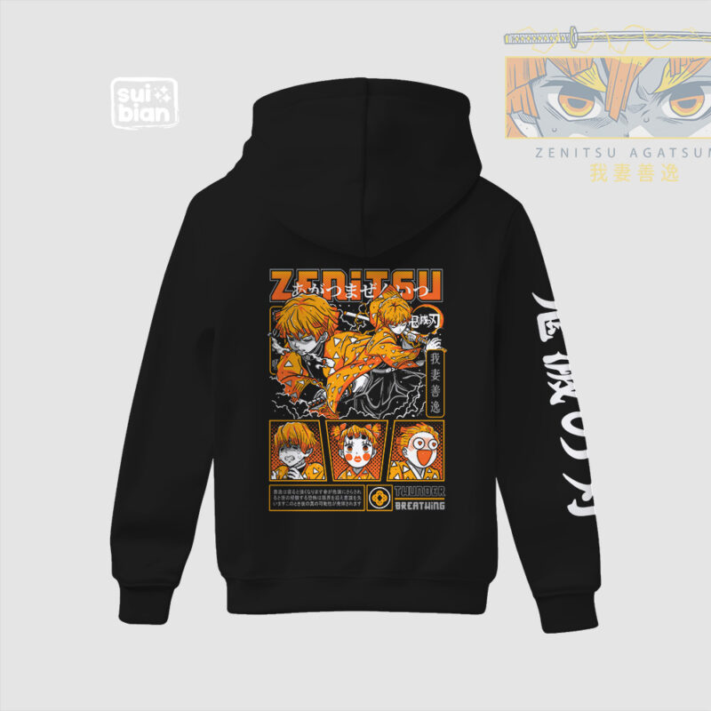 Zenitsu | Hoodie N/B | Kimetsu no Yaiba