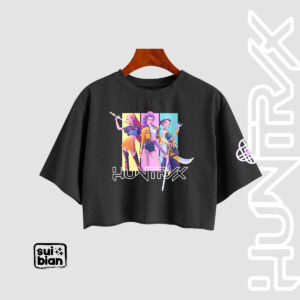 How It's Done | Croptop Oversize negro | Huntrix