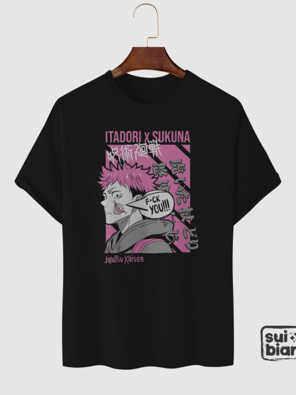 Itadori x Sukuna | Camiseta negra | Jujutsu Kaisen