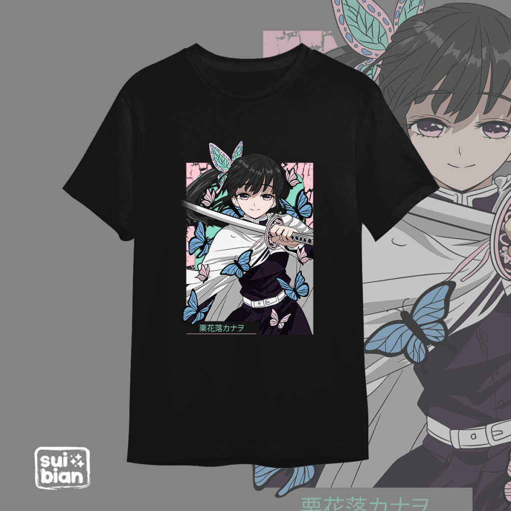 Kanao | Camiseta negra | Kimetsu no Yaiba