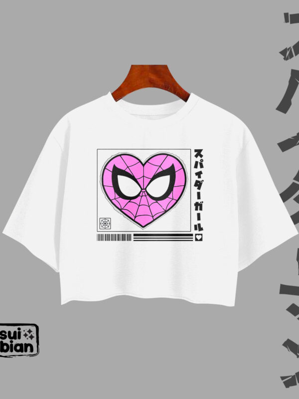 Love Spider-Girl | Camiseta/Croptop blanco