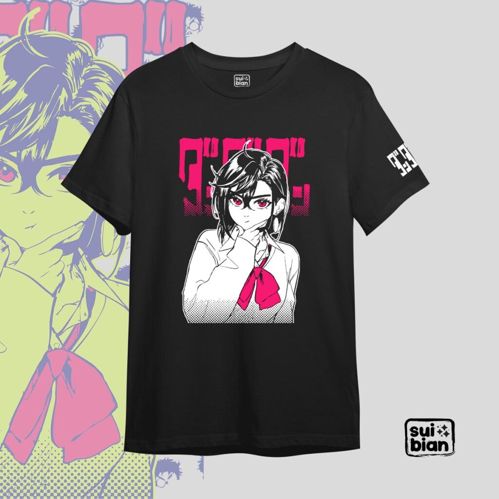 Momo Ayase | Camiseta negra | Dan Da Dan