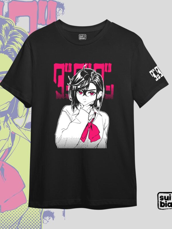 Momo Ayase | Camiseta negra | Dan Da Dan