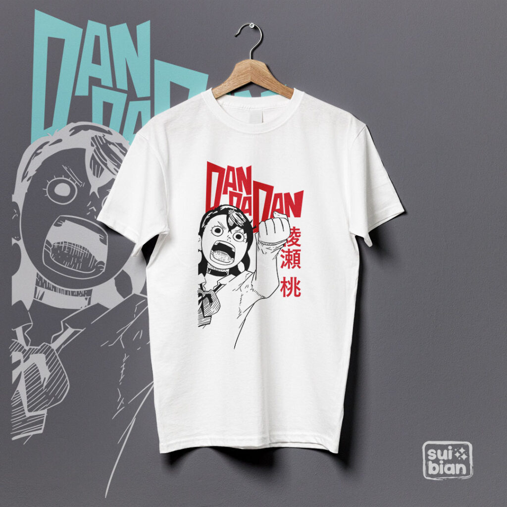 Momo Meme | Camiseta blanca Durazno | Dan Da Dan