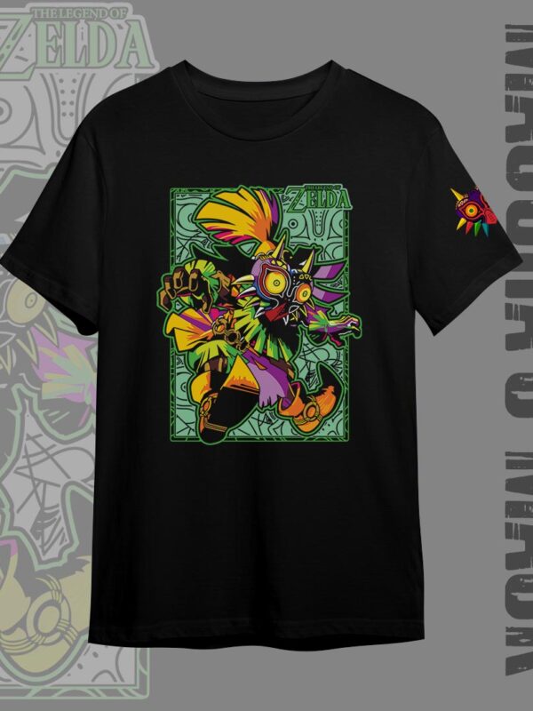Majora's mask | Camiseta negra | Videojuegos | Zelda