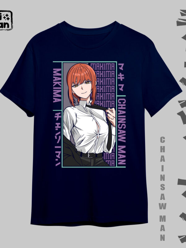 Makima | Camiseta oscura | Chainsaw Man
