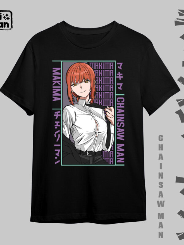 Makima | Camiseta oscura | Chainsaw Man