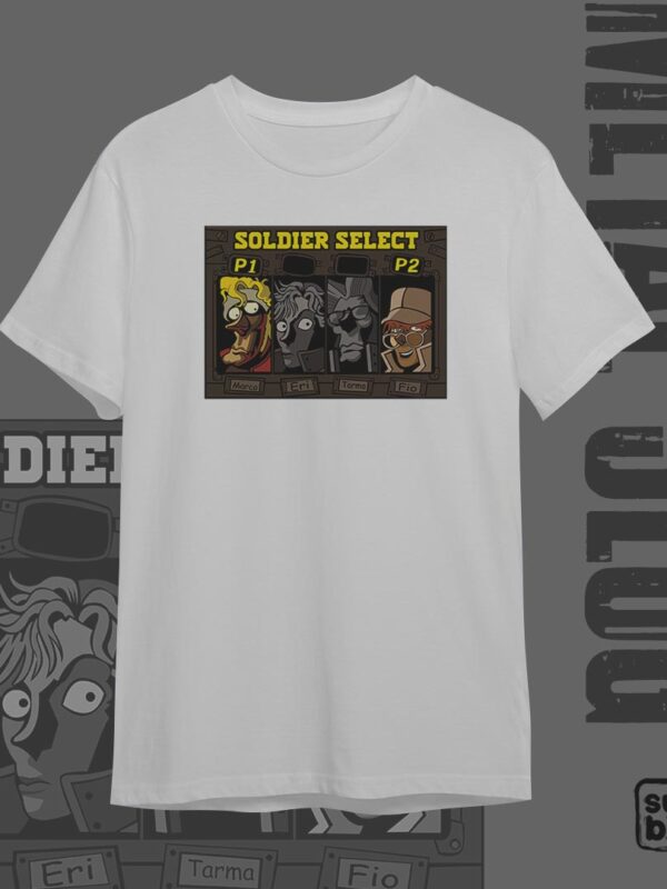 Soldier Select | Camiseta blanca/negra | Videojuegos | Metal Slug