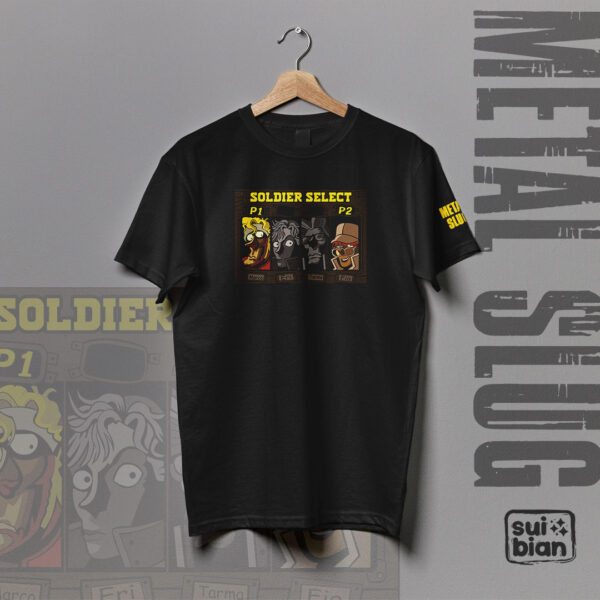 Soldier Select | Camiseta blanca/negra | Videojuegos | Metal Slug - Imagen 2