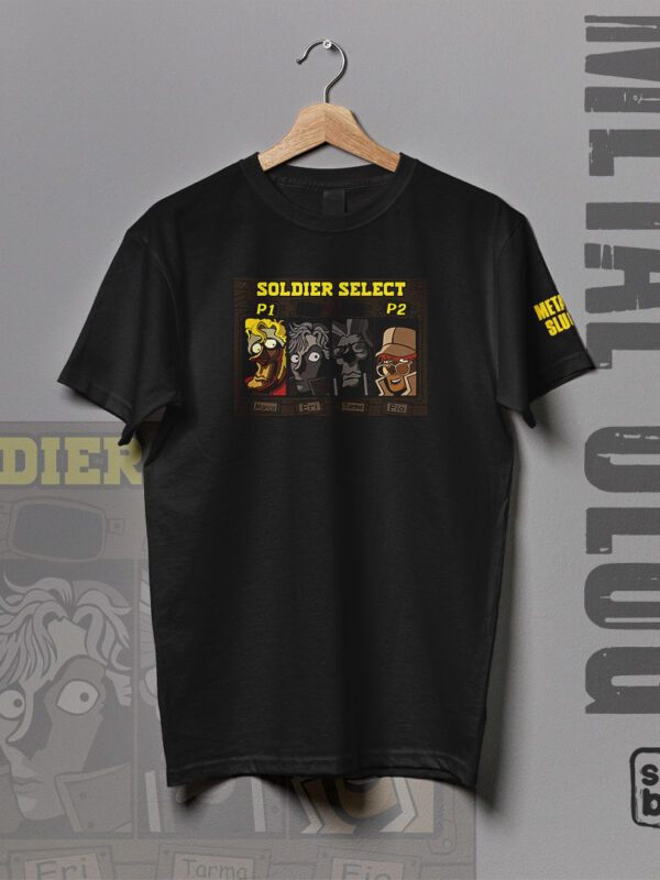 Soldier Select | Camiseta blanca/negra | Videojuegos | Metal Slug