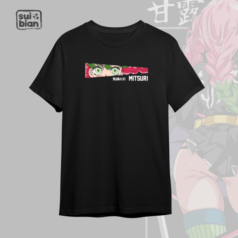 Pilar del amor | Camiseta negra | Kimetsu no Yaiba - Imagen 2