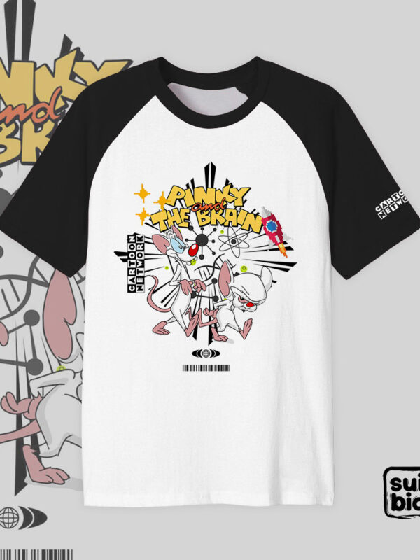 Pinky y Cerebro | Camiseta manga negra | Cartoon Network