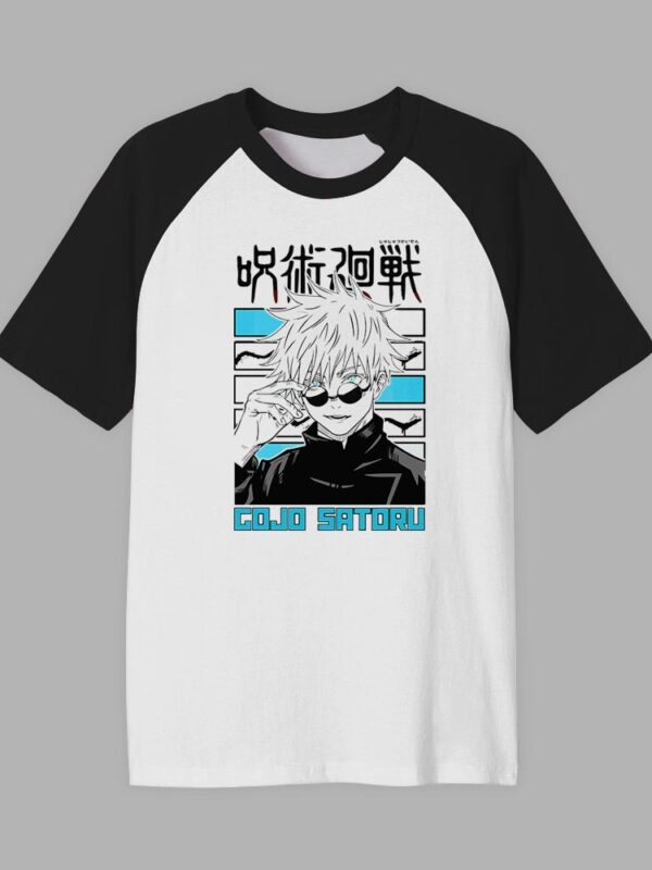 Gojo Blue | Camiseta manga negra | Jujutsu Kaisen