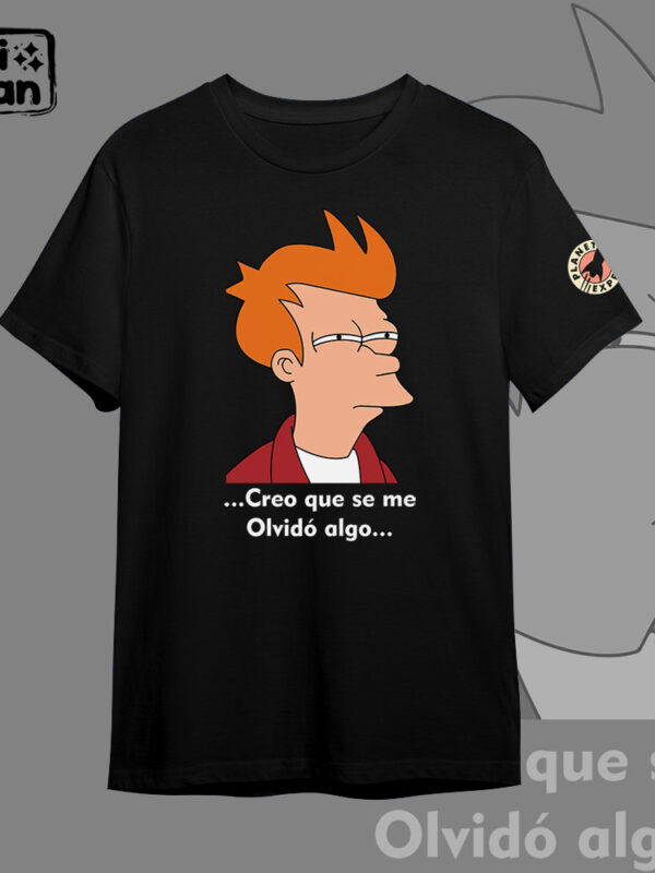 Olvidadizo | Camiseta negra | Futurama