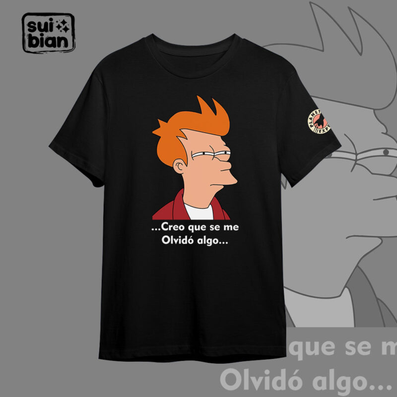Olvidadizo | Camiseta negra | Futurama