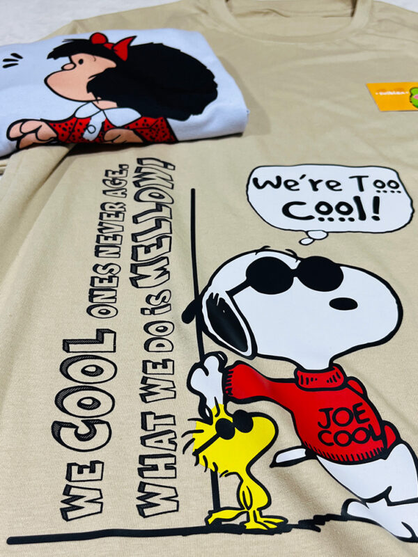 We're too cool | Camiseta nude | Snoopy & Mafalda