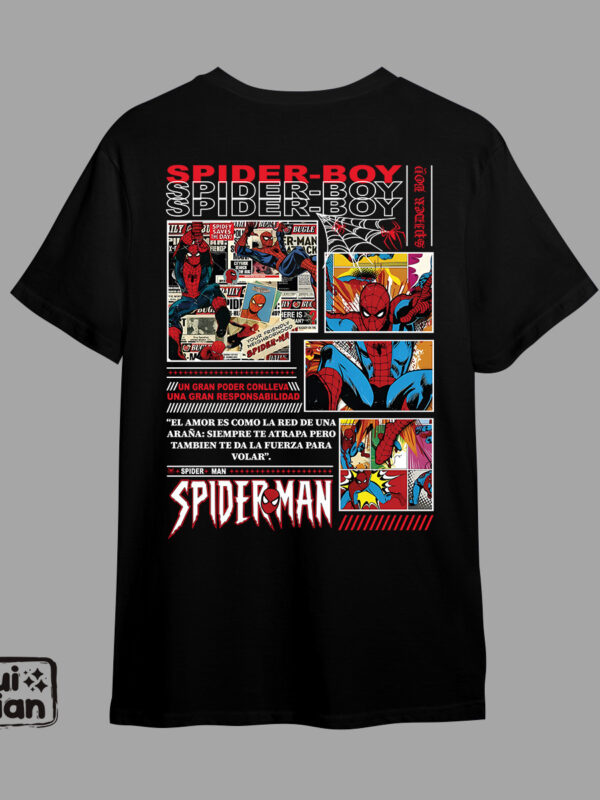 SpiderMan | Camiseta negra | Marvel