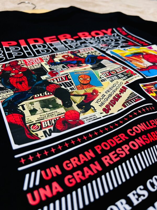 SpiderMan | Camiseta negra | Marvel