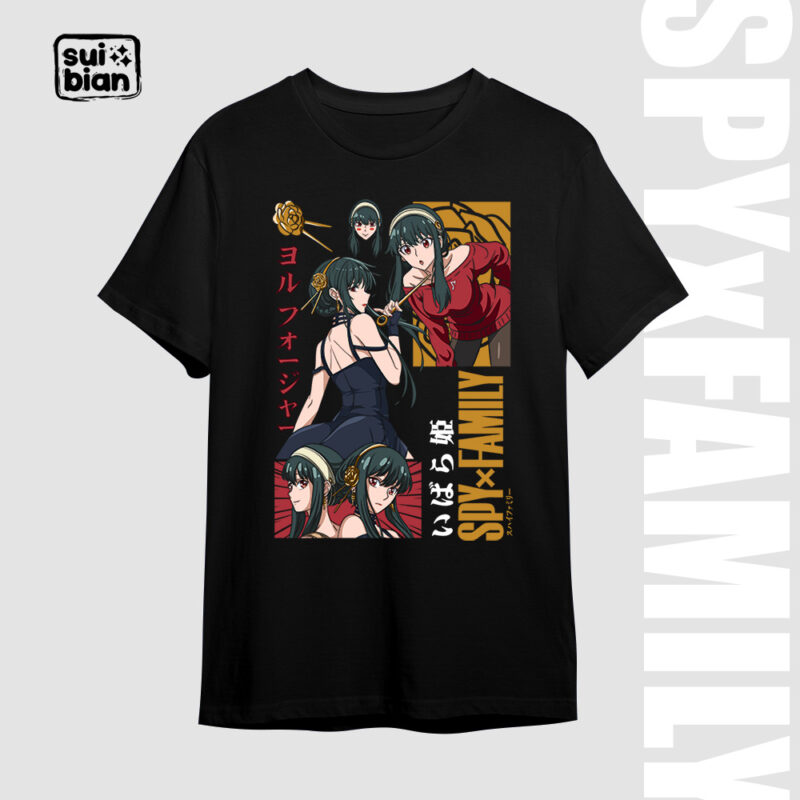 Yor Forger | Camiseta negra | Spy x Family