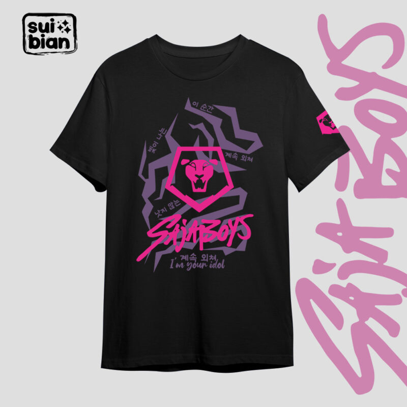 Your idol | Croptop / Camiseta negra | Huntrix