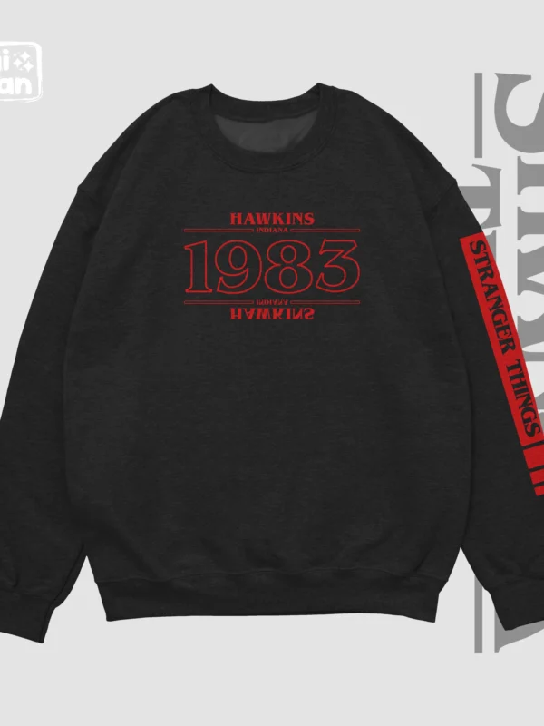 Hawkins 1983 | Suéter negro | Stranger Things