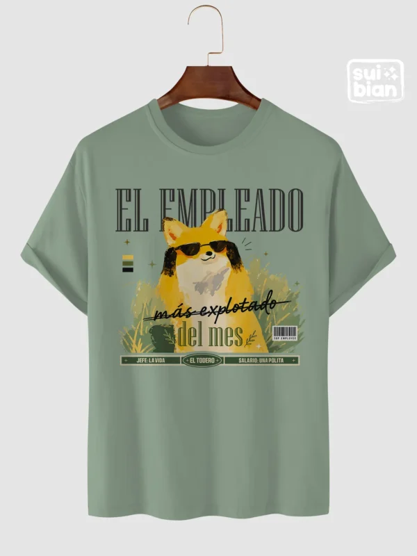 El empleado del mes | Camiseta verde invierno | Chambeadores