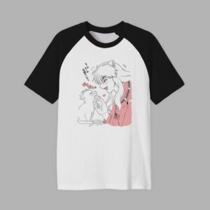 Inuyasha Gato | Camiseta manga negra