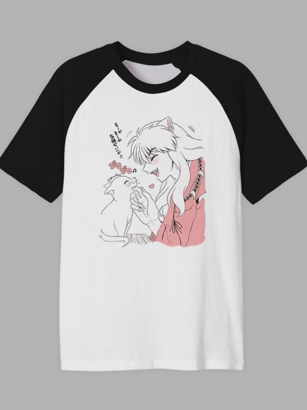 Inuyasha Gato | Camiseta manga negra