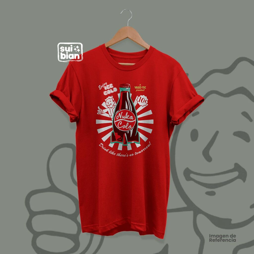 Nuka Cola | Camiseta roja | Fallout